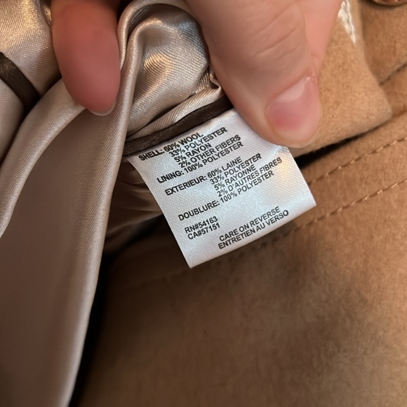 Calvin Klein Classic Single Breasted Wool Coat - Picture 7 of 9